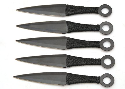 Handmade Pack of 5 Throwing Knife, Ninja Knife - Image 4